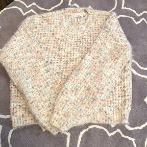 Lush eyelash knit multicolor sweater size L